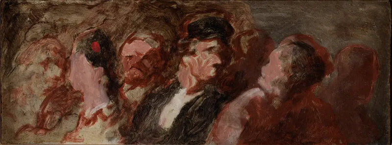 Vid Rättssalen - Honoré Daumier