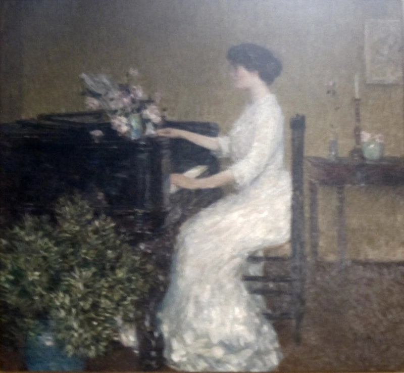Vid piano - Childe Hassam