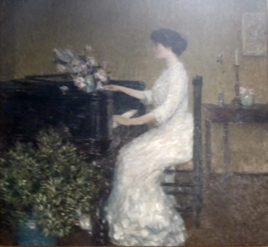 Vid piano - Childe Hassam