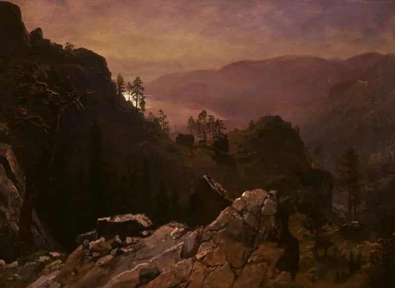 Dawn vid Donner Lake - Albert Bierstadt