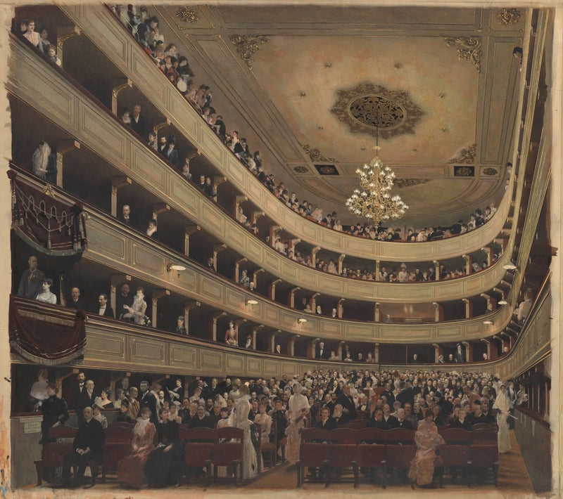 Auditorium i gamla Burgtheater - Gustav Klimt