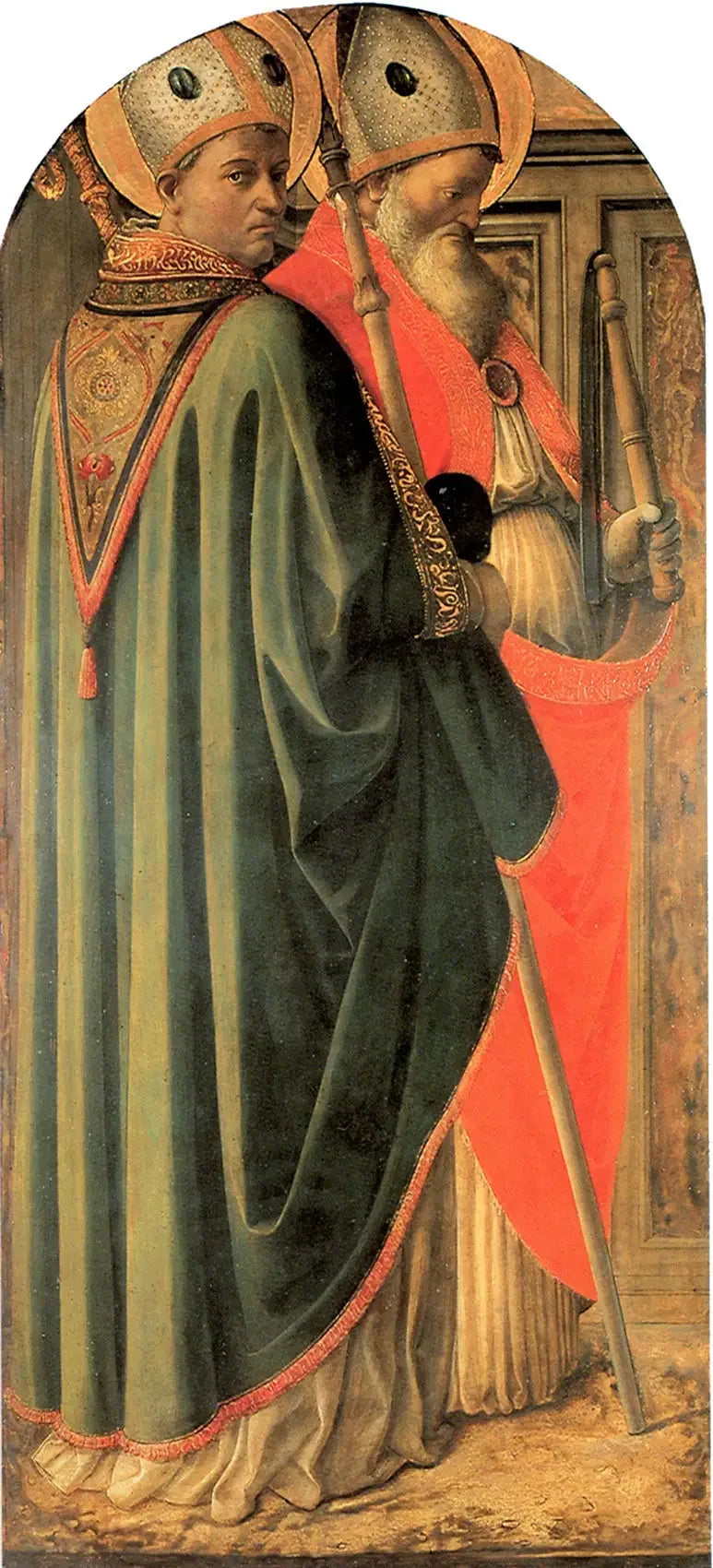 Augustinus och Ambrosius, kyrkans läkare - Fra Filippo Lippi