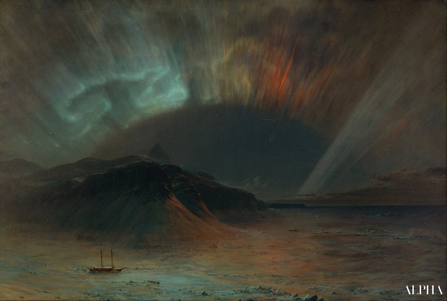 Aurora Borealis - Frederic Edwin Church - Reproductions de tableaux et peintures haut de gamme