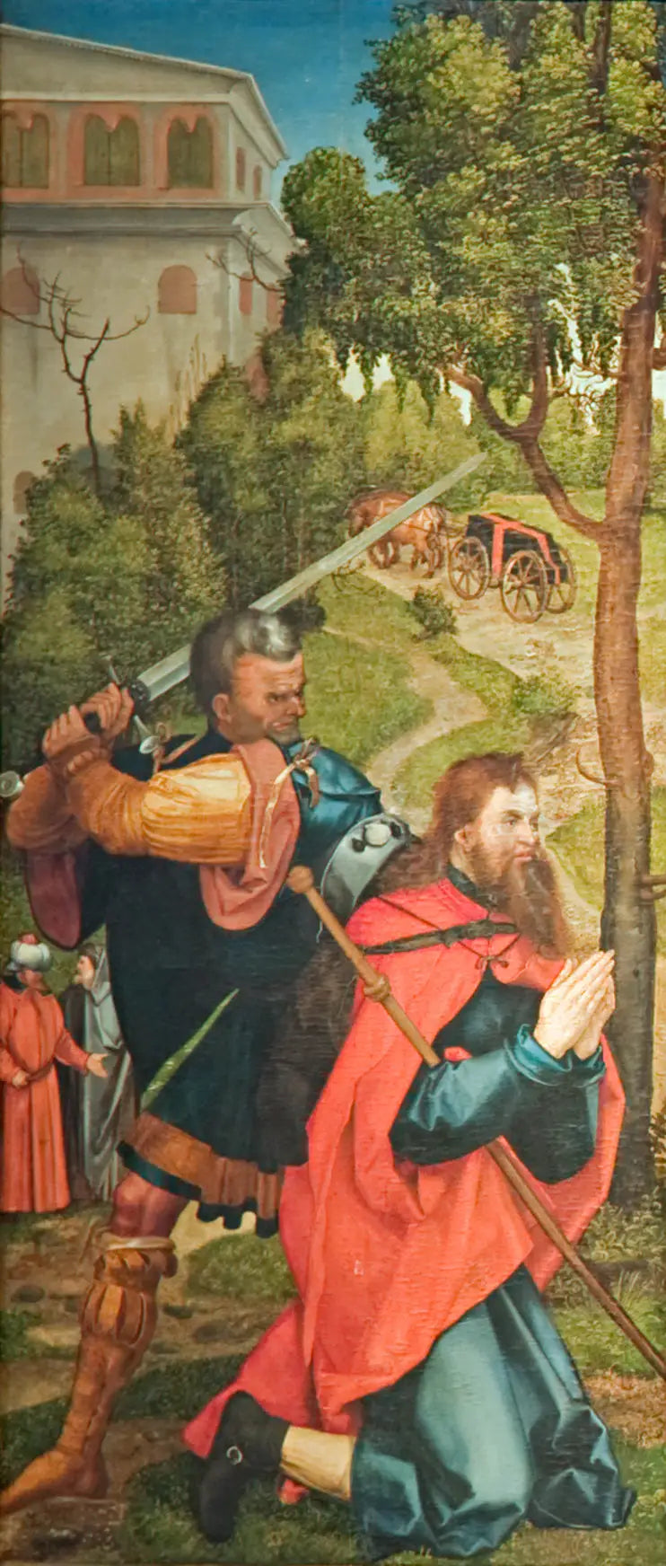 Heller-altaret, första inre vingen, Martyrskapet av helige Jakob den store - Albrecht Dürer
