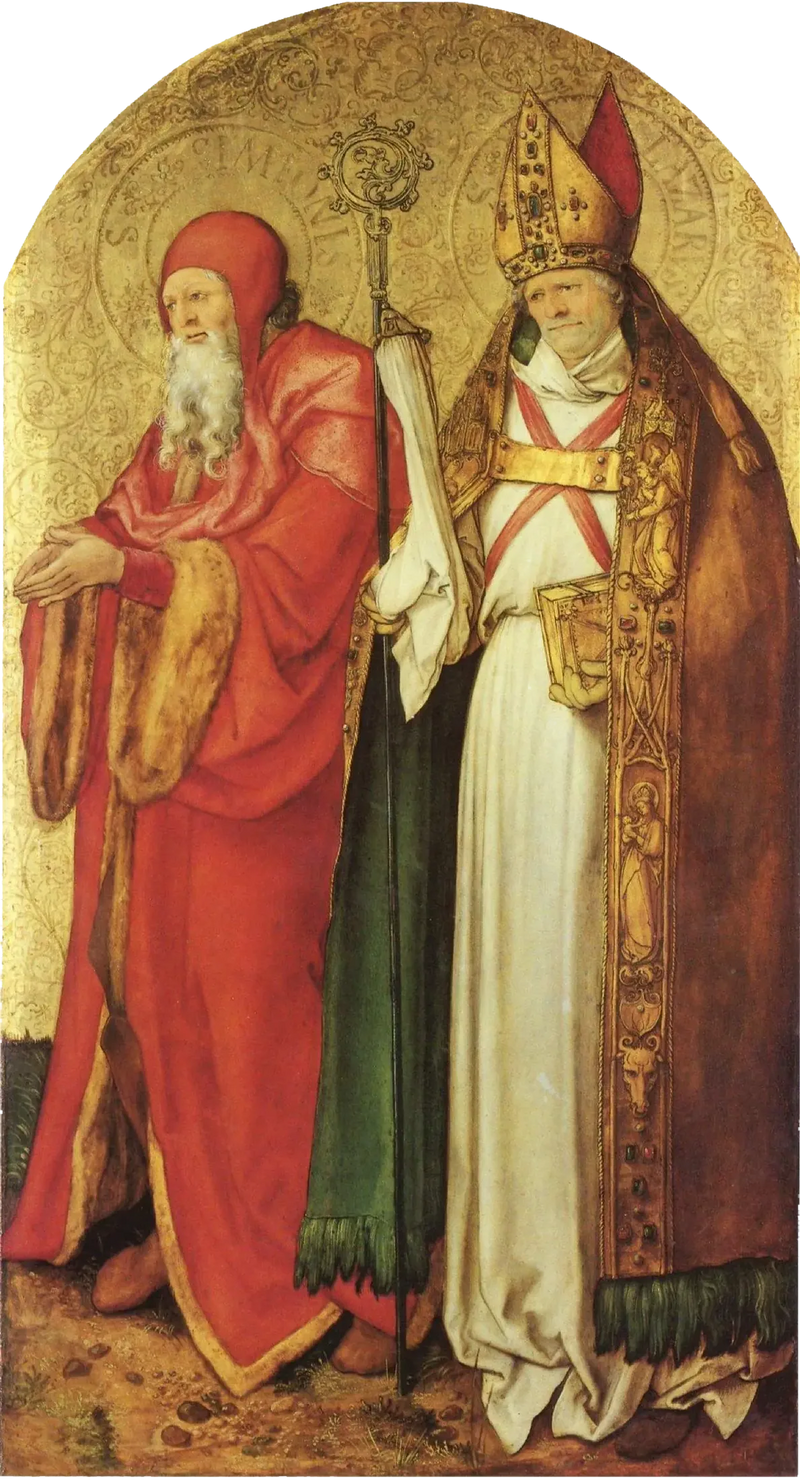 Jabach-altaret: Helgonen Siméon och Lazare - Albrecht Dürer