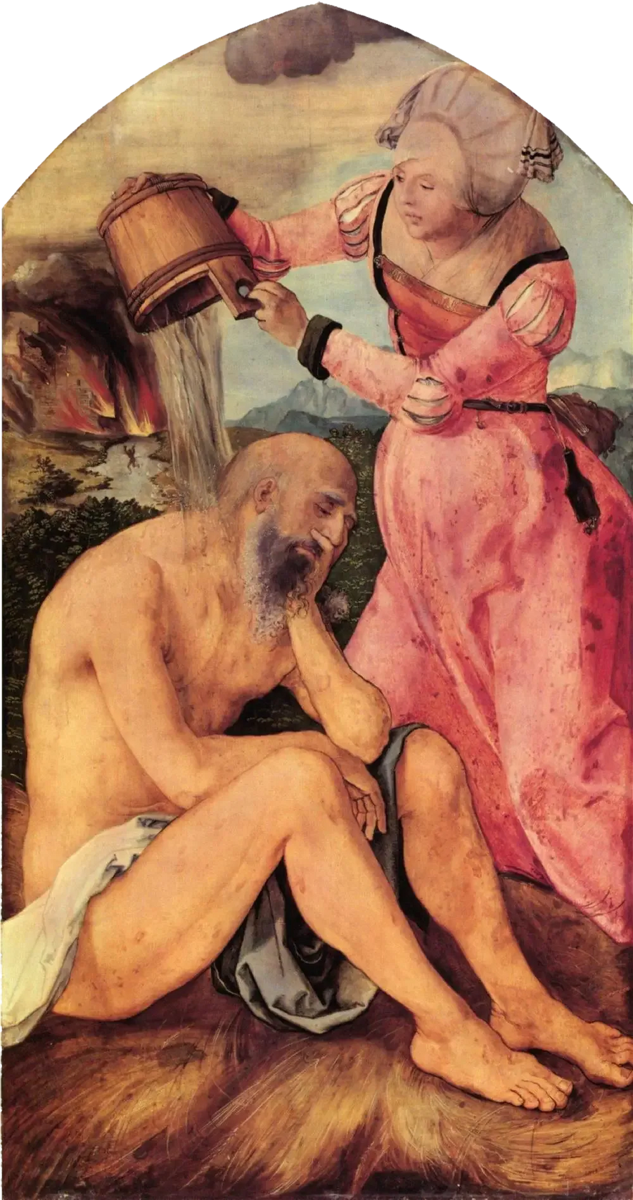 Jabach-altaret: Arbete med gödsel - Albrecht Dürer
