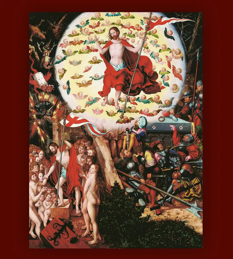 Autel de la Madeleine : La Résurrection [centraltavla] - Lucas Cranach den äldre