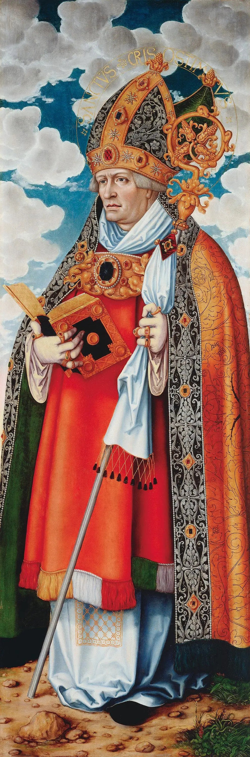 Autel de la Madeleine : Saint Chrysostome - Lucas Cranach den äldre