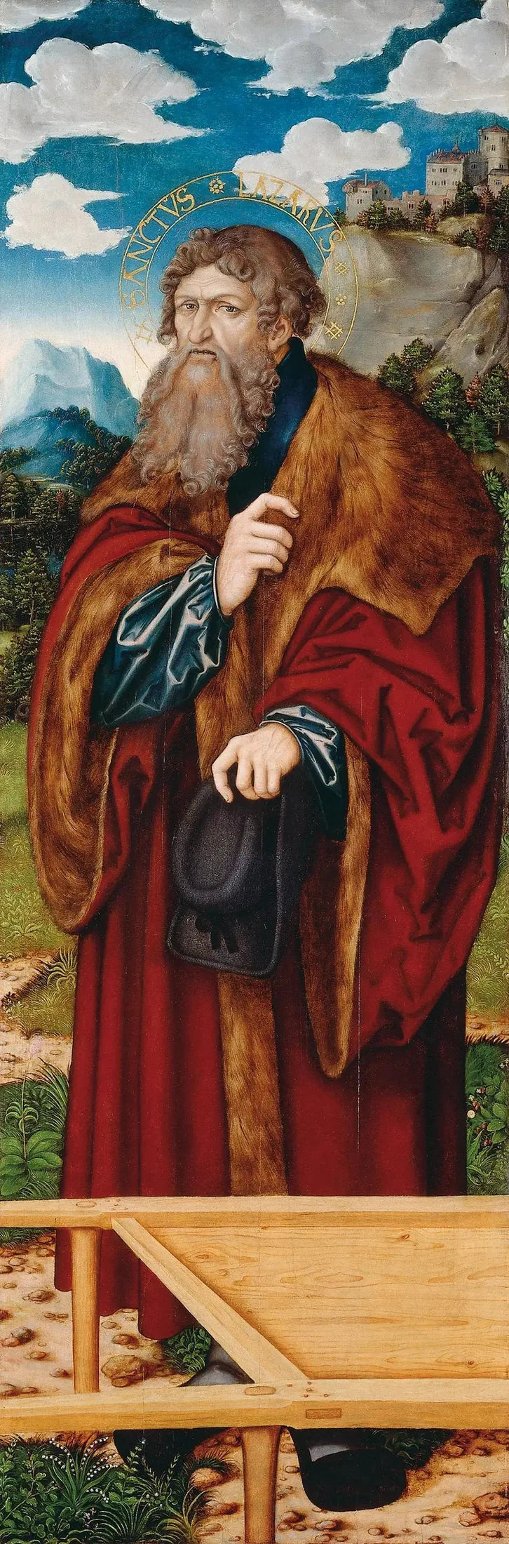 Autel de la Madeleine : Saint Lazare - Lucas Cranach den äldre