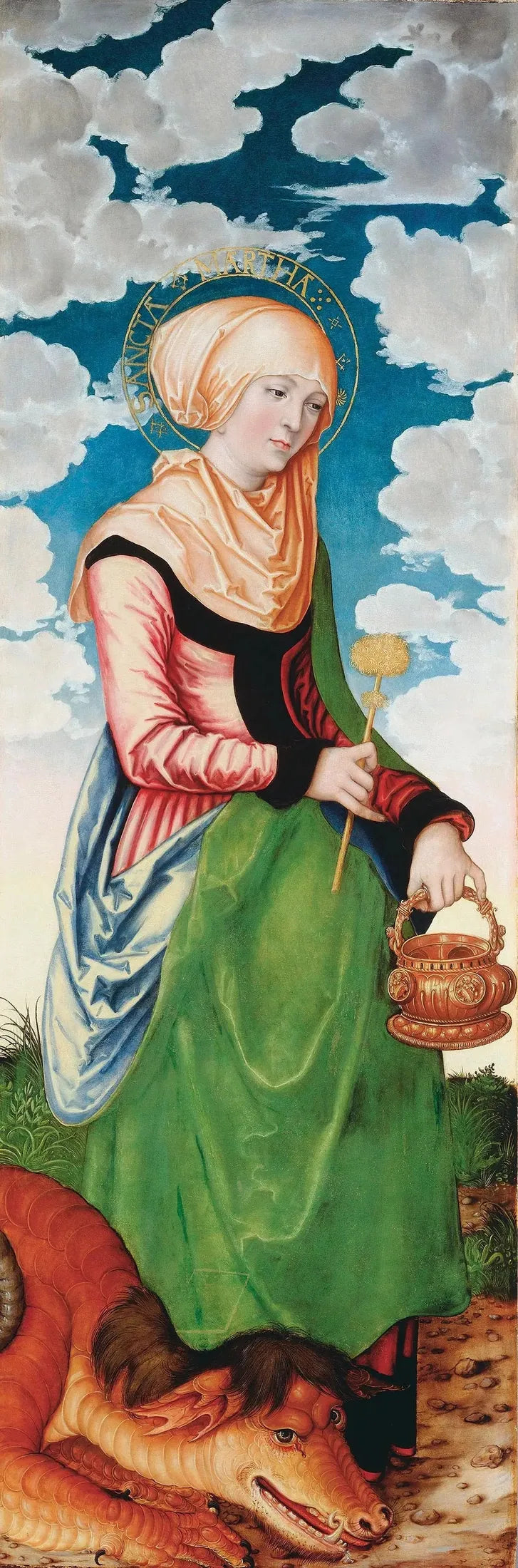 Autel de la Madeleine : Sainte Marthe - Lucas Cranach den äldre