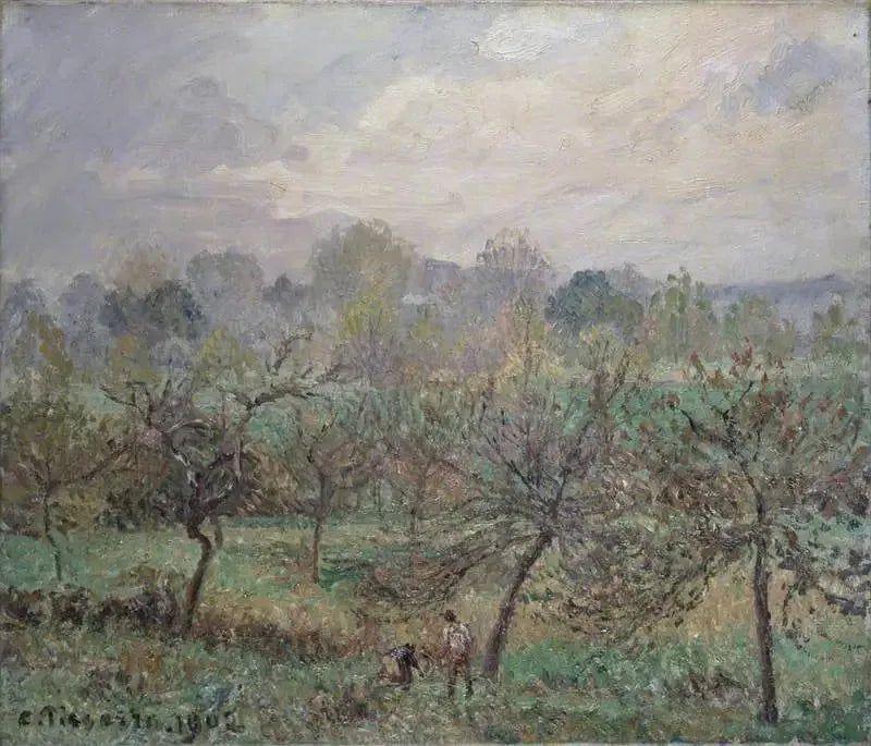 Höst, Morgondimma, Éragny-sur-Epte - Camille Pissarro