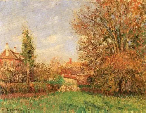 Höst i ängen i Éragny - Camille Pissarro