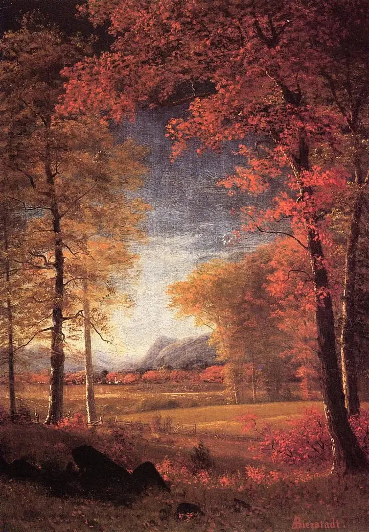 Höst i Amerika, Oneida County, New York - Albert Bierstadt