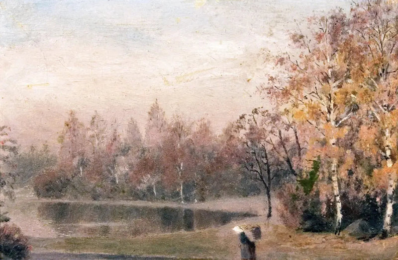 Höst i skogen - Edvard Munch