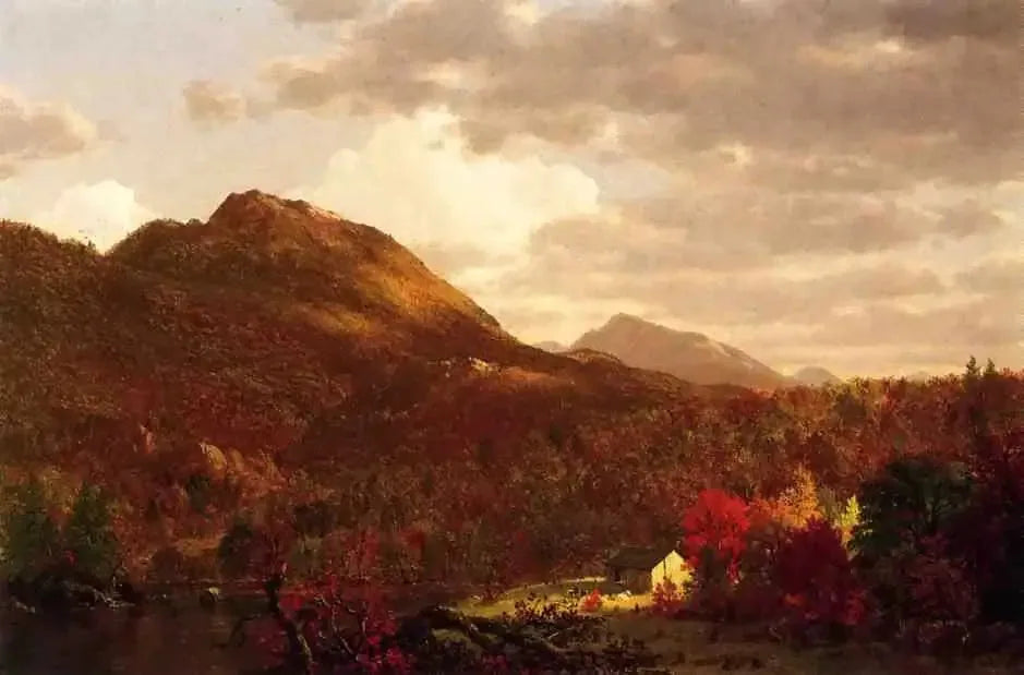 Automne sur l'Hudson - Frederic Edwin Church image 1 reproduction de peinture à l’huile