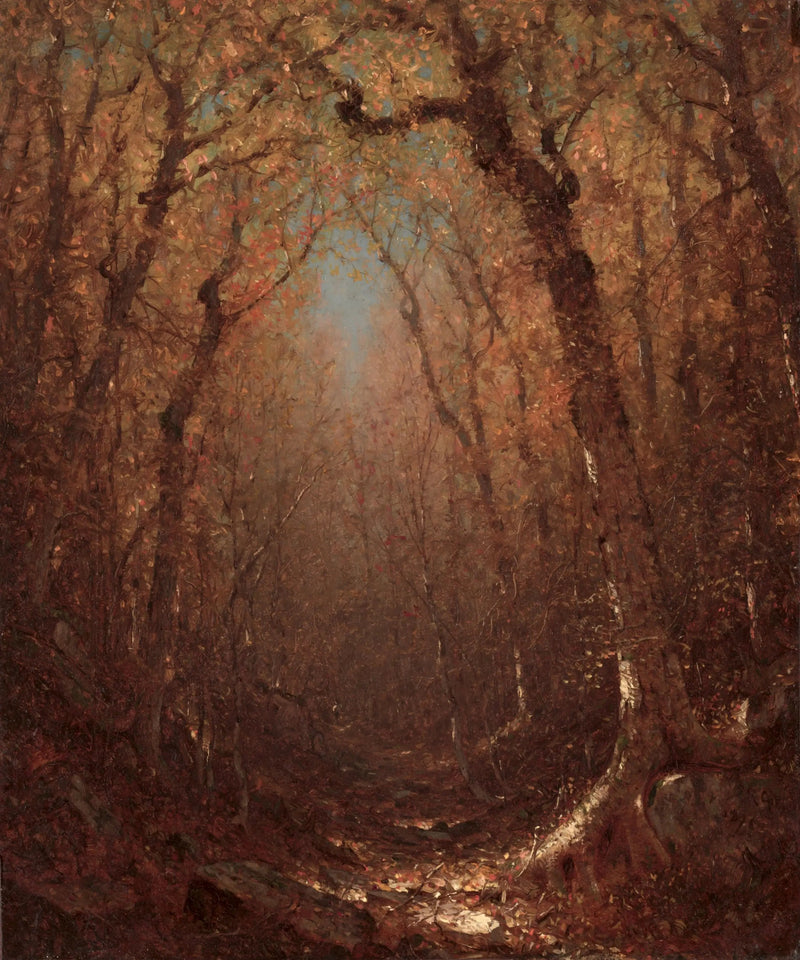 Höst, en skogsväg - Sanford Robinson Gifford