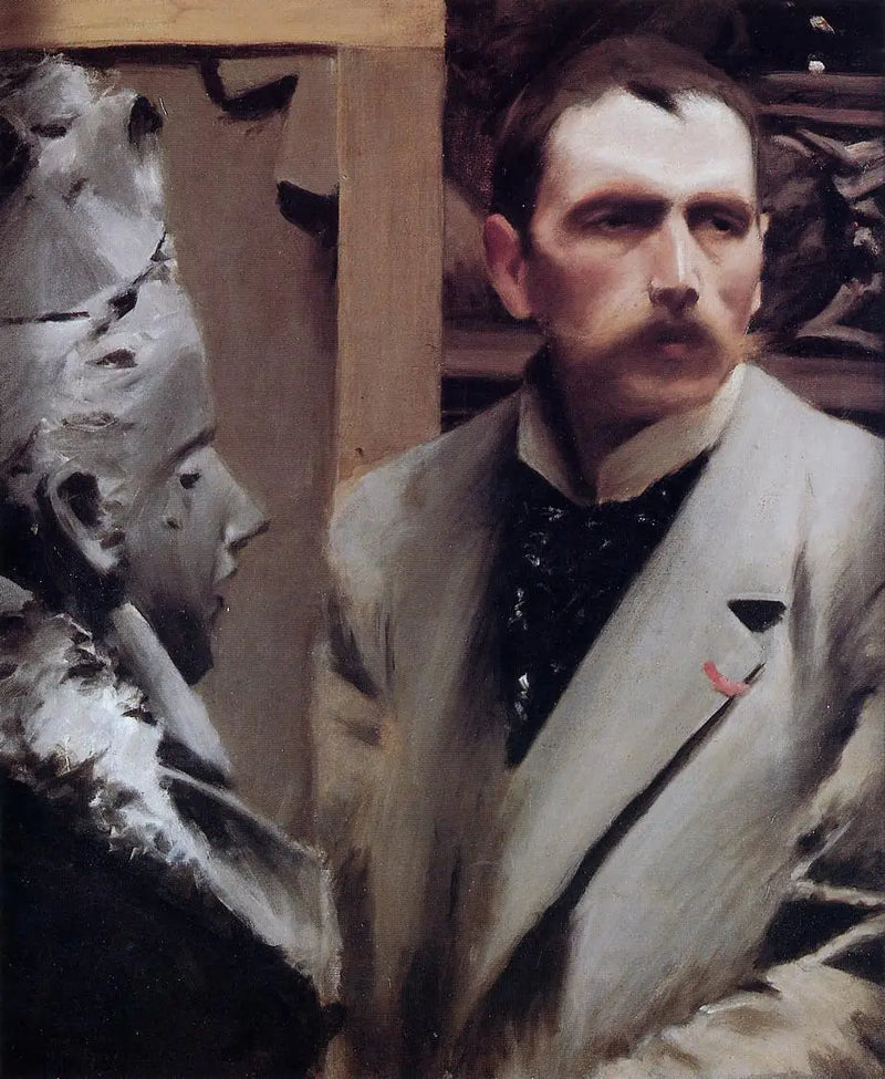 Självporträtt 1889 av Anders Zorn - Anders Zorn