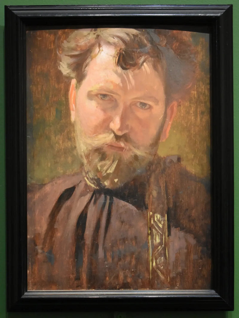 Självporträtt (1899) - Alphonse Mucha