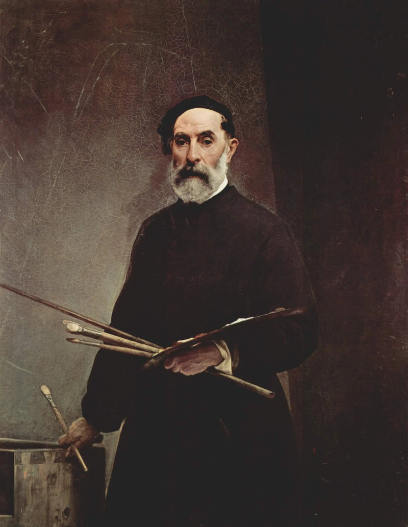 Självporträtt vid 69 års ålder - Francesco Hayez