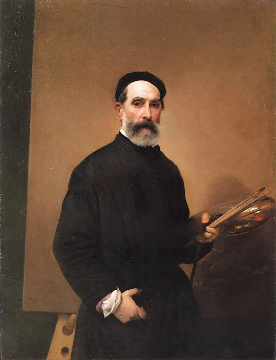 Självporträtt vid 71 års ålder - Francesco Hayez