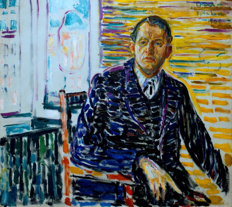 Självporträtt på kliniken - Edvard Munch