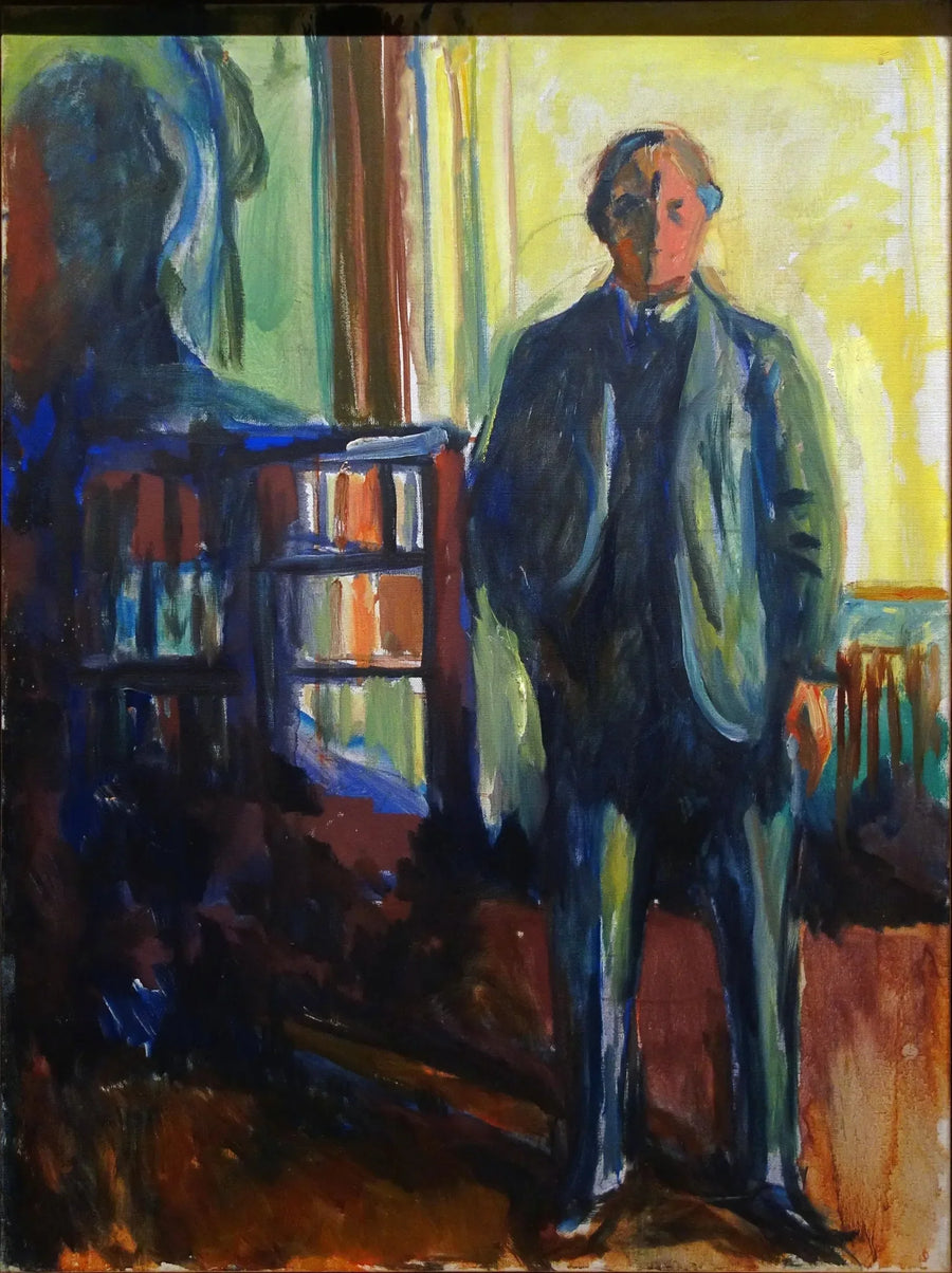 Självporträtt med handen i fickan - Edvard Munch