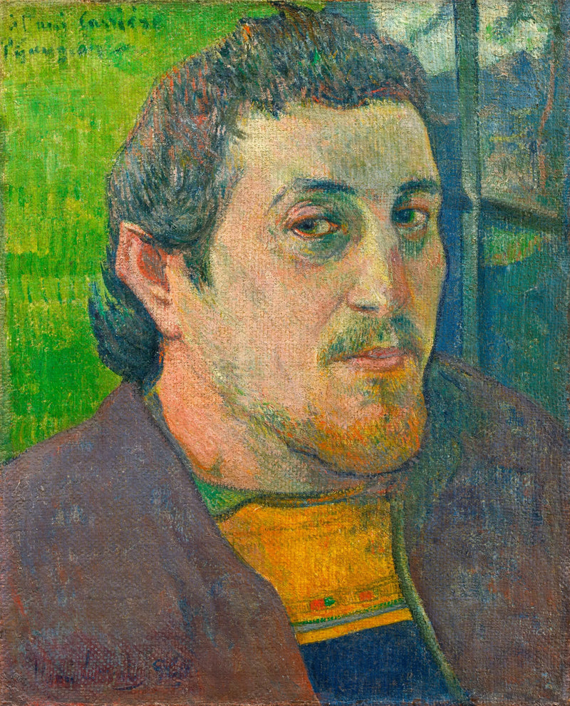 Självporträtt med vännen Carrière - Paul Gauguin