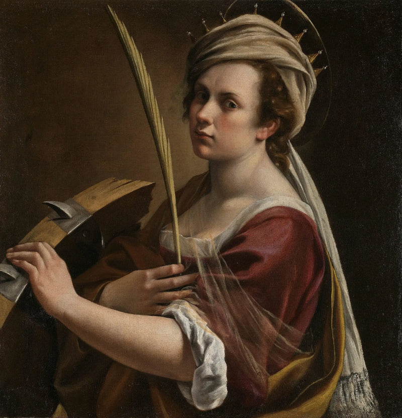 Självporträtt vid Sankta Katarina av Alexandria - Artemisia Gentileschi