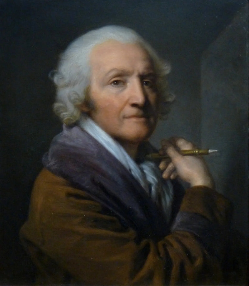 Självporträtt äldre - Jean-Baptiste Greuze