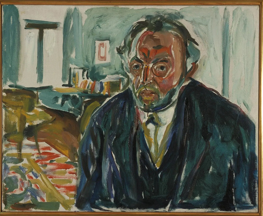 Självporträtt efter spanska sjukan - Edvard Munch