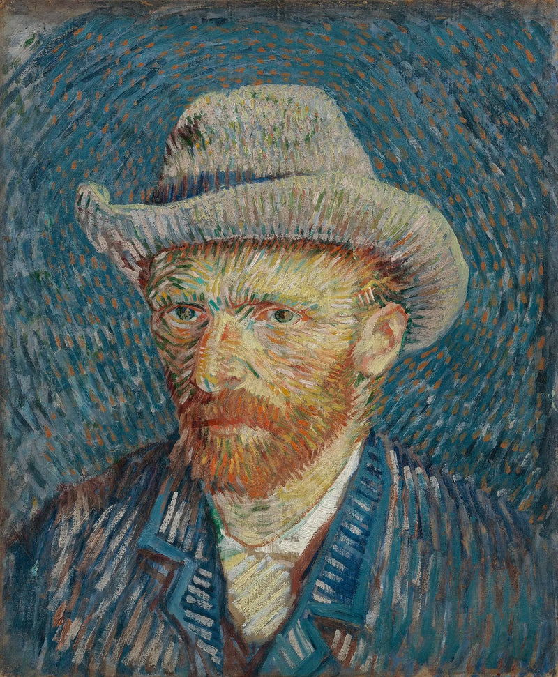 Självporträtt med filthatt - Vincent van Gogh