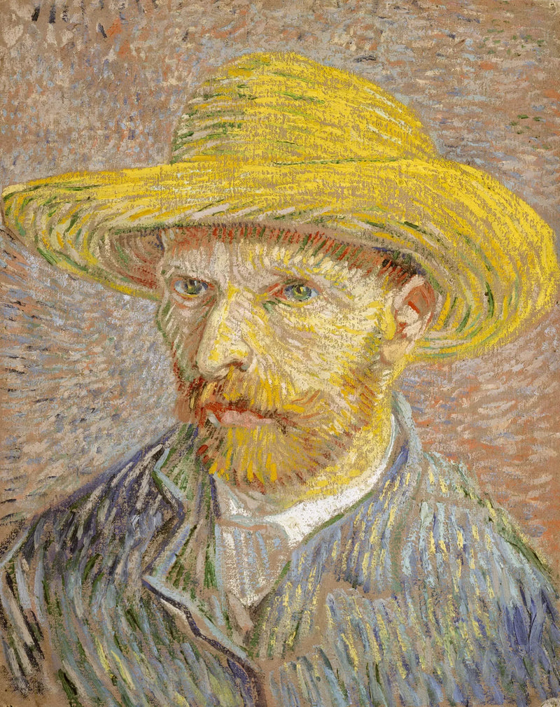 Självporträtt med halmhatt - Vincent van Gogh