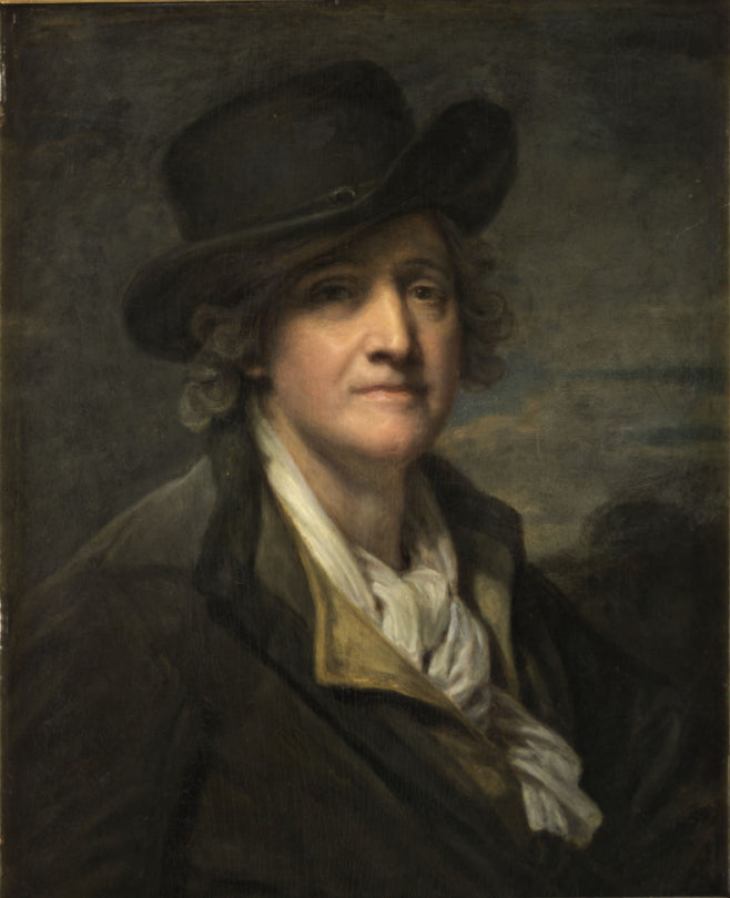 Självporträtt med hatt - Jean-Baptiste Greuze