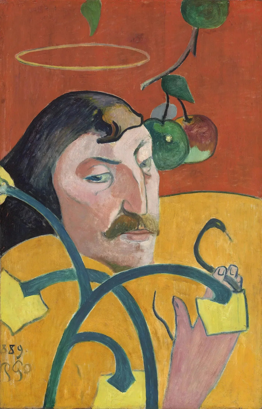 Självporträtt med Nimbus - Paul Gauguin