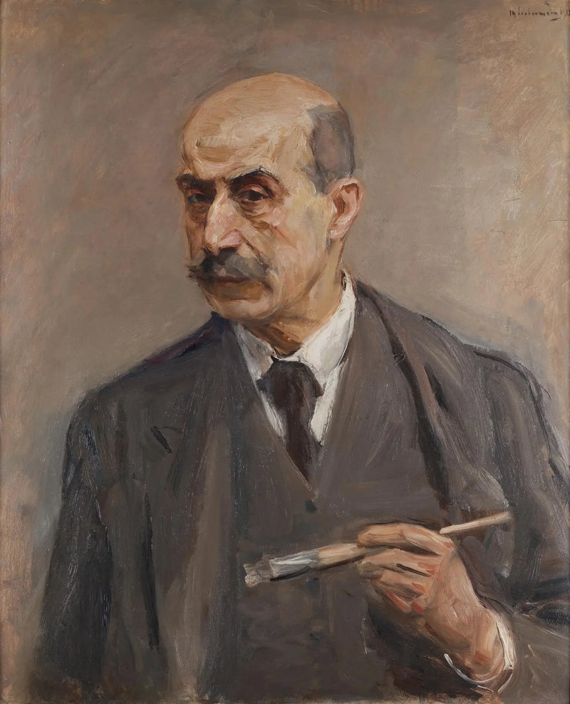 Självporträtt med pensel - Max Liebermann