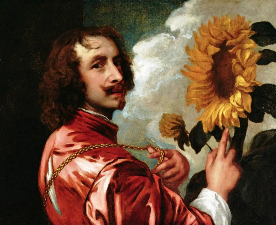 Självporträtt med solros - Antoine van Dyck