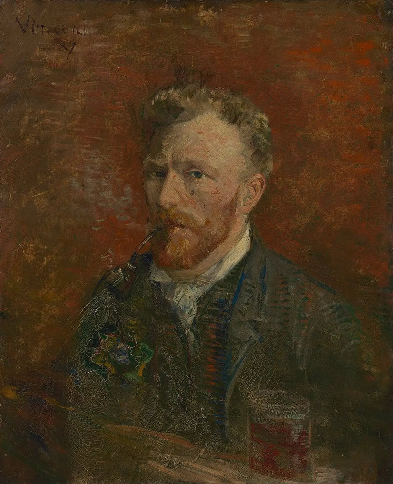 Självporträtt med glas - Vincent van Gogh