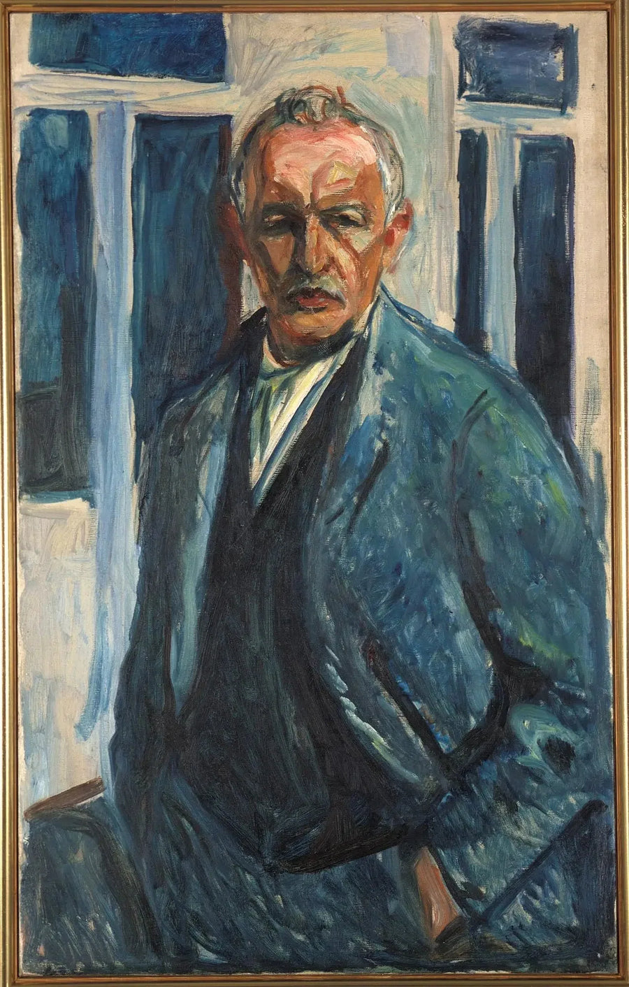 Självporträtt med händerna i fickorna - Edvard Munch