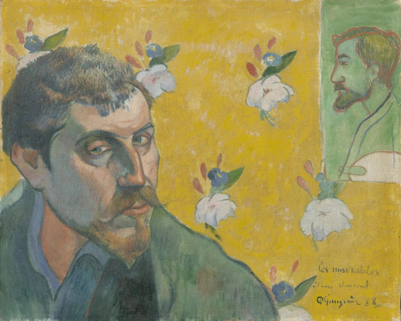 Självporträtt med porträttet av Bernard - Paul Gauguin