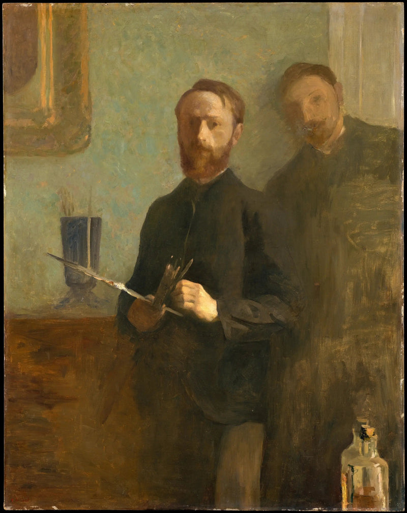 Självporträtt med Waroquy - Édouard Vuillard