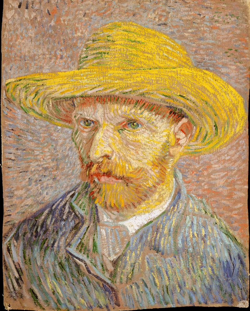 Självporträtt med halmhatt - Vincent van Gogh