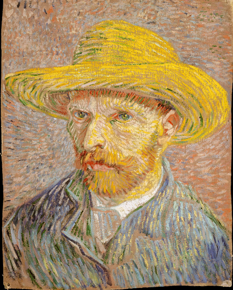 Självporträtt med halmhatt - Vincent van Gogh
