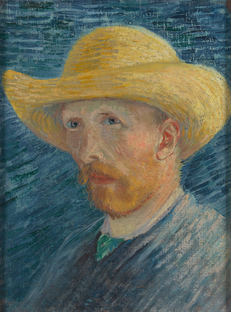 Självporträtt med halmhatt - Vincent van Gogh