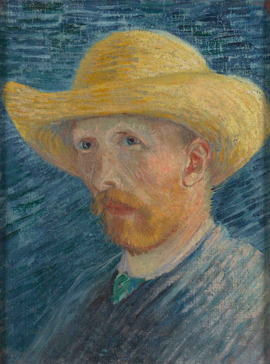 Självporträtt med halmhatt - Vincent van Gogh