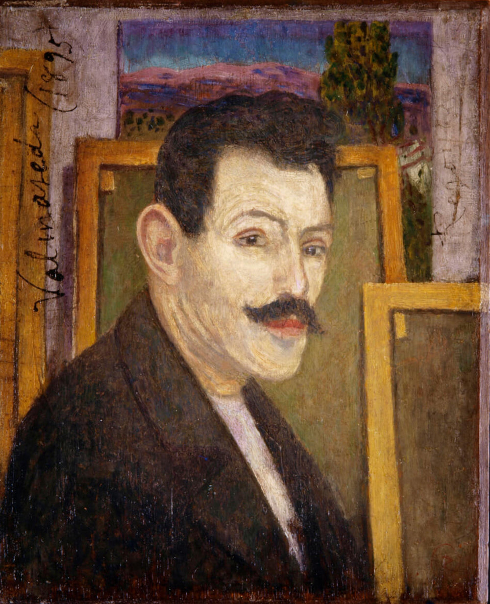 Autoportrait - Darío de Regoyos image 1 copie de tableau peinte à la main