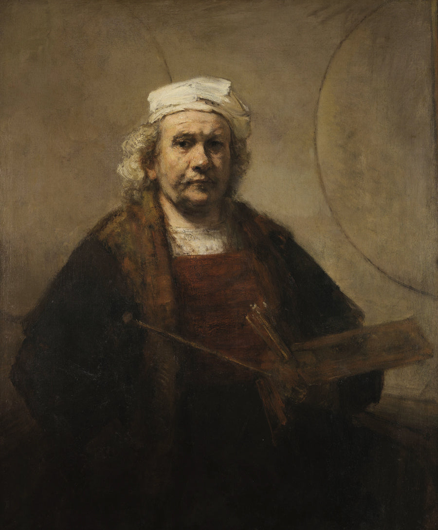Självporträtt med två cirklar - Rembrandt