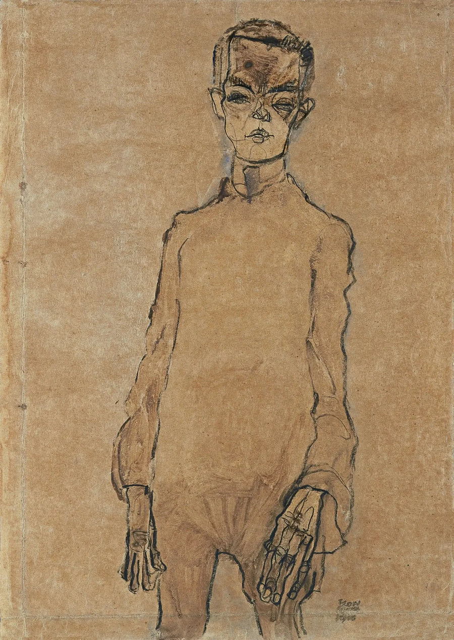 Självporträtt - Egon Schiele