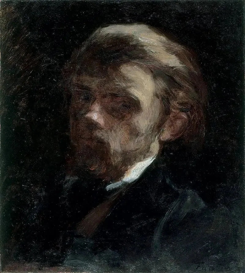 Självporträtt i profil, trekvart till vänster - Henri Fantin-Latour