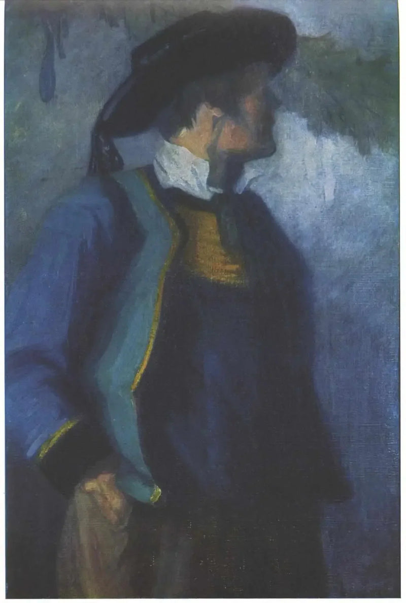 Självporträtt i bretonisk dräkt - Franz Marc