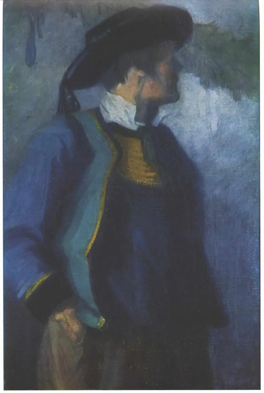 Självporträtt i bretonisk dräkt - Franz Marc